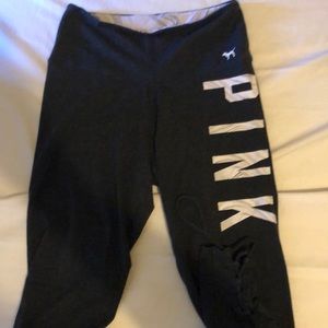Victoria secret pink leggings dark grey